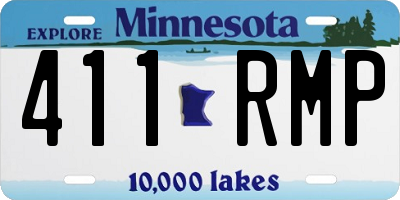 MN license plate 411RMP