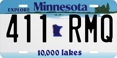 MN license plate 411RMQ