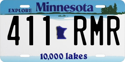 MN license plate 411RMR
