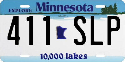 MN license plate 411SLP