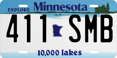 MN license plate 411SMB