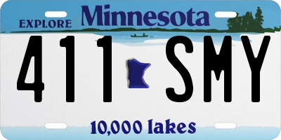 MN license plate 411SMY