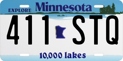 MN license plate 411STQ