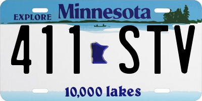 MN license plate 411STV