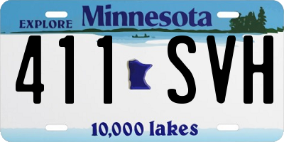 MN license plate 411SVH