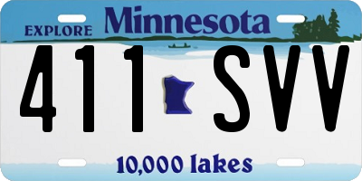 MN license plate 411SVV