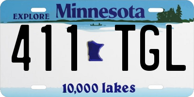 MN license plate 411TGL