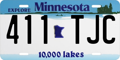 MN license plate 411TJC