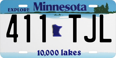 MN license plate 411TJL