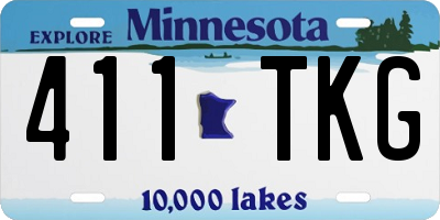 MN license plate 411TKG