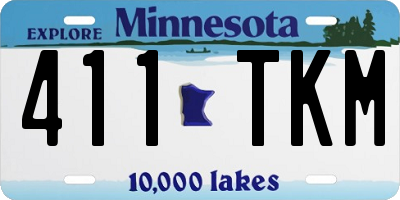 MN license plate 411TKM
