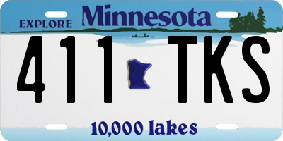 MN license plate 411TKS