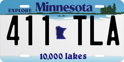 MN license plate 411TLA