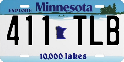 MN license plate 411TLB