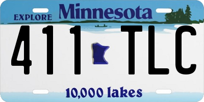 MN license plate 411TLC