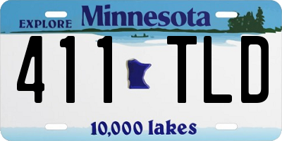 MN license plate 411TLD