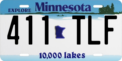MN license plate 411TLF