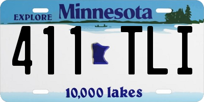MN license plate 411TLI