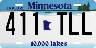 MN license plate 411TLL