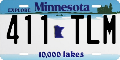 MN license plate 411TLM