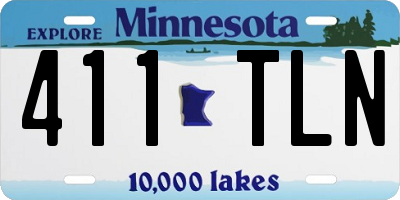MN license plate 411TLN