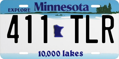 MN license plate 411TLR