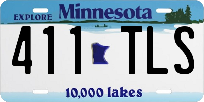 MN license plate 411TLS