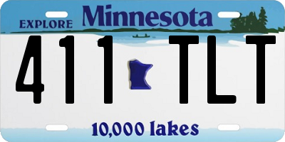 MN license plate 411TLT
