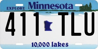 MN license plate 411TLU