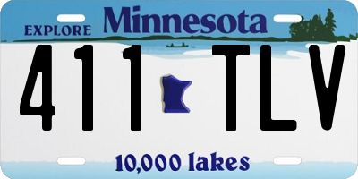 MN license plate 411TLV