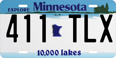 MN license plate 411TLX