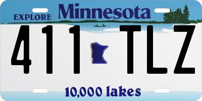 MN license plate 411TLZ