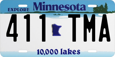 MN license plate 411TMA