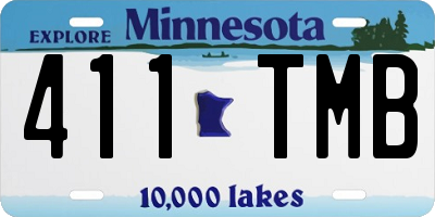 MN license plate 411TMB