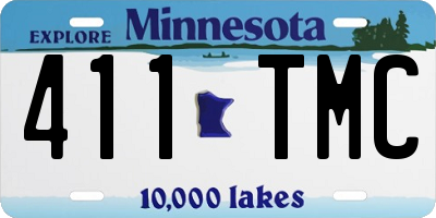 MN license plate 411TMC