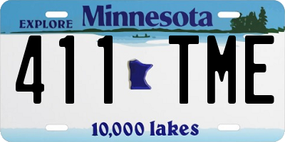 MN license plate 411TME