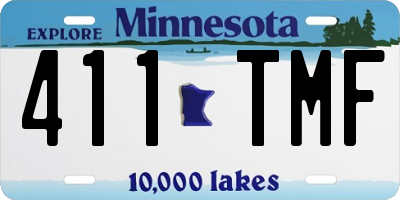 MN license plate 411TMF