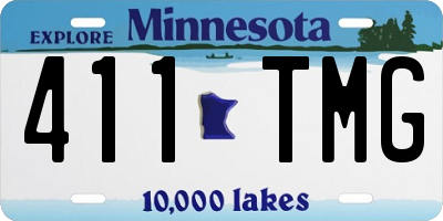 MN license plate 411TMG