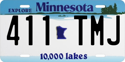 MN license plate 411TMJ