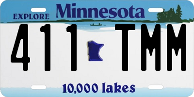 MN license plate 411TMM