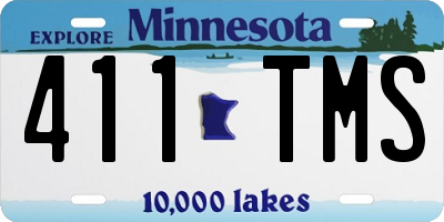MN license plate 411TMS