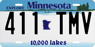 MN license plate 411TMV