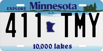 MN license plate 411TMY