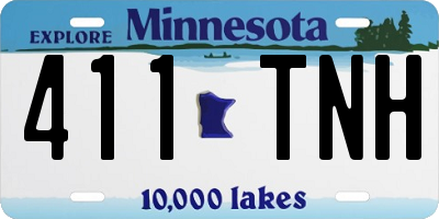 MN license plate 411TNH