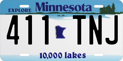 MN license plate 411TNJ