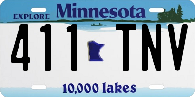 MN license plate 411TNV