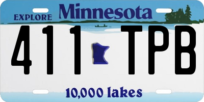 MN license plate 411TPB