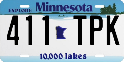 MN license plate 411TPK