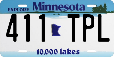 MN license plate 411TPL