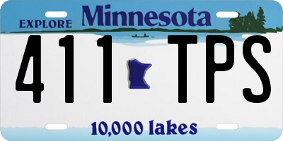 MN license plate 411TPS